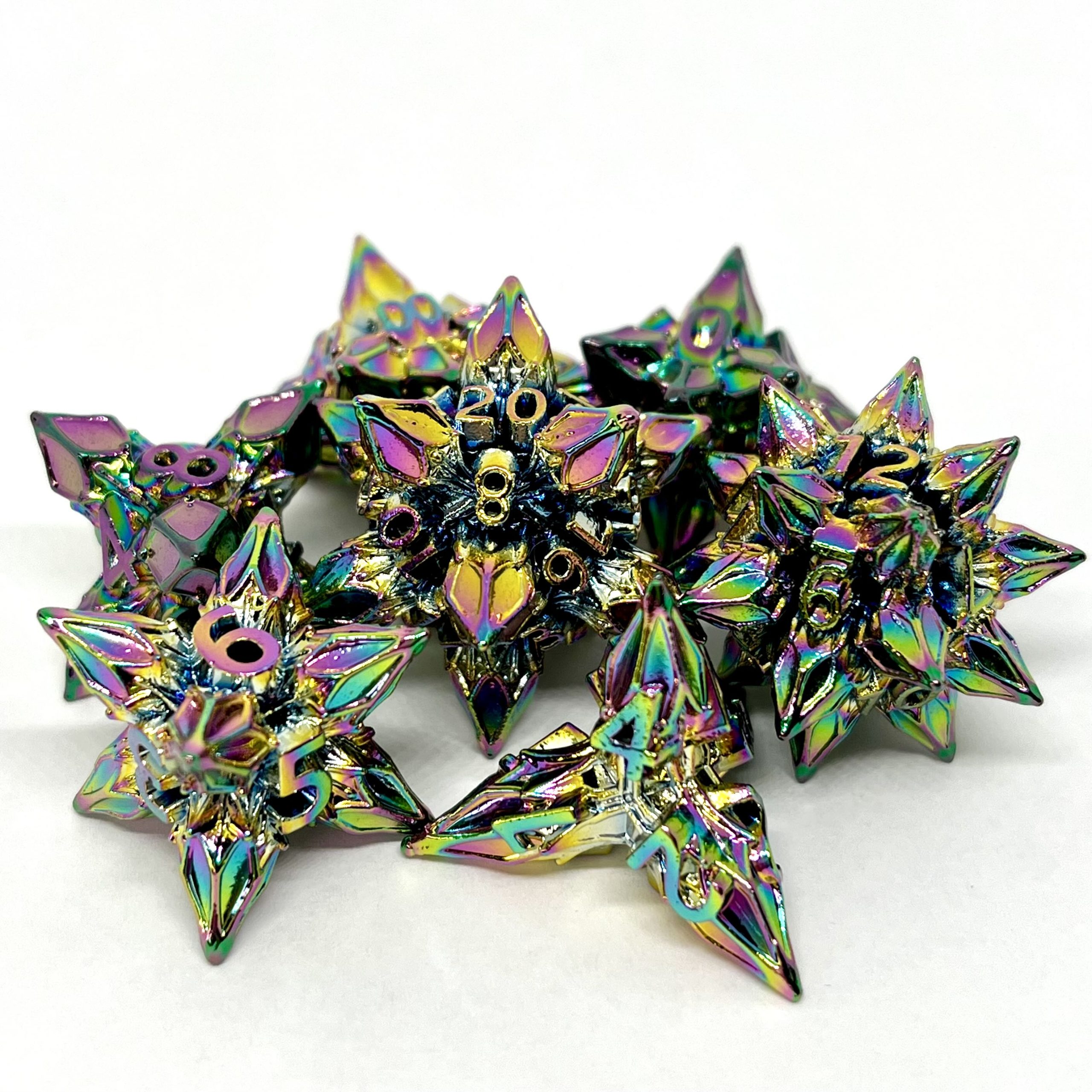 Spikey Rainbow Dice