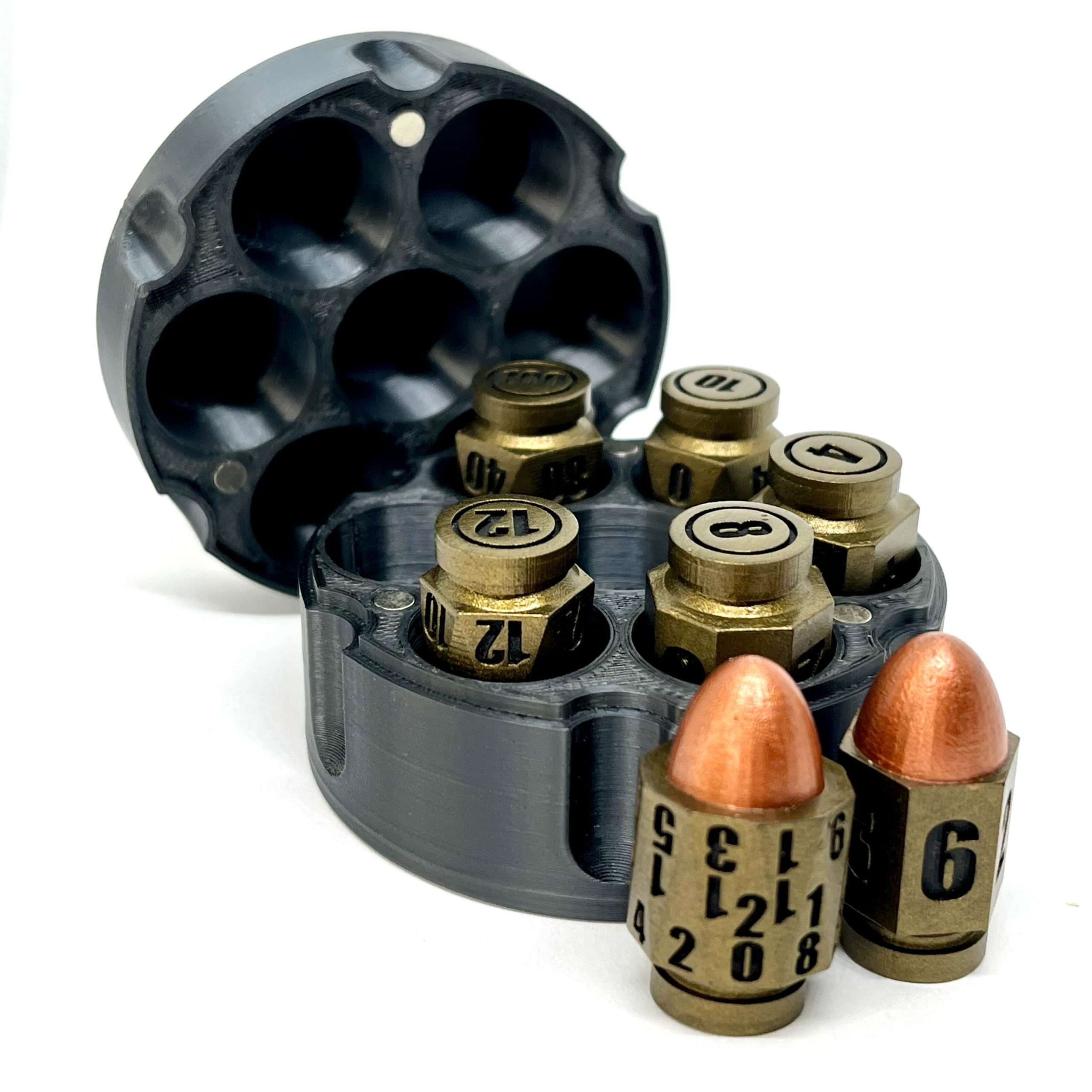 3d Printed Bullet Dice by OneCornerSquare [HM]