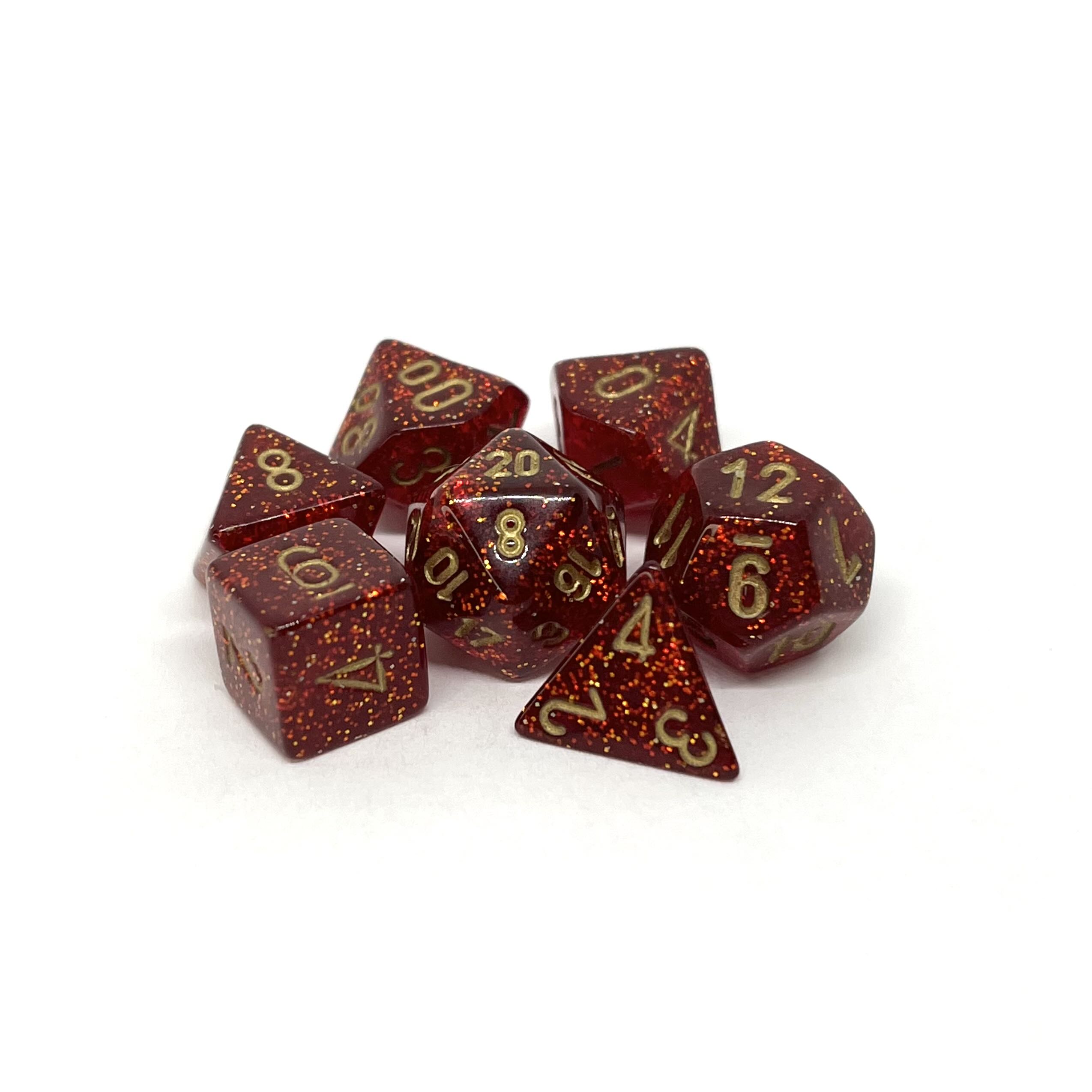 Chessex Glitter Ruby [mini]